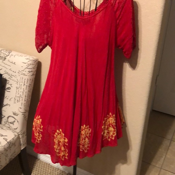 Boho top, shirt, blouse , embroidered top - Picture 6 of 7